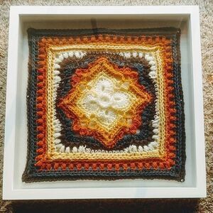Host Pick! 😃🙏 Handmade Crocheted Framed Fall Wall Decor